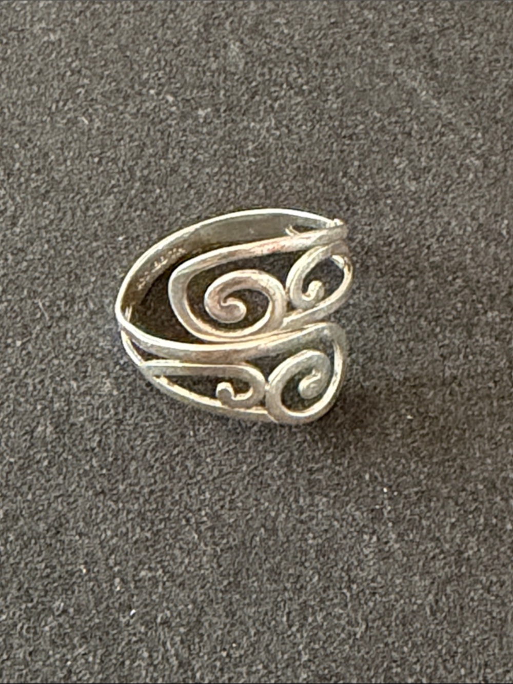 Sterling Silver Open Swirl Ring